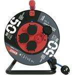 Emos P08550W weatherproof, predlžovací kábel na bubne 50 m, 4 zásuvky, modrý, PVC, 230 V, 1,5 mm2