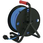 Emos P08550W weatherproof, predlžovací kábel na bubne 50 m, 4 zásuvky, modrý, PVC, 230 V, 1,5 mm2