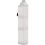 Emos P1212, predlžovací kábel 2 m, 2 zásuvky, s vypínačom, biely, PVC, 1 mm2