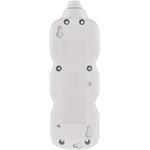 Emos P1212, predlžovací kábel 2 m, 2 zásuvky, s vypínačom, biely, PVC, 1 mm2