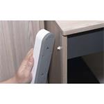 Emos P1312FC, predlžovací kábel 2 m, 3 zásuvky, s vypínačom, biely, 1×USB-A + 1×USB-C, 1,5 mm2