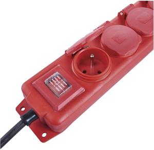 Emos P14251, predlžovací kábel gumový IP44, 4 zásuvky, 15m, 1,5mm2