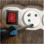 Emos P1513, predlžovací kábel 3m, 5 zásuviek, s vypínačom, PVC, biely