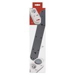 Emos P1513PD, predlžovací kábel 3m s USB-A, USB-C, 5 zásuviek, s vypínačom, PVC, biely, 1,5 mm2