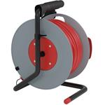 Emos P19125, predlžovací kábel na bubne 25 m, 1 zásuvka, červený, PVC, 230 V, 1,5 mm2