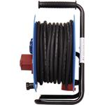 Emos P193250, vonkajší predlžovací kábel na bubne 25 m, 3 zásuvky, čierny, guma, 230V/400V, 1,5 mm2