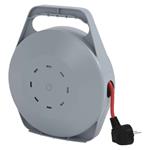 Emos P19410N, predlžovací kábel na bubne, 10 m, 4 zásuvky, červený, PVC, 230 V, 1 mm2