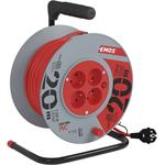 Emos P19420, predlžovací kábel 230V 4x zásuvka 20,0m na navíjacom bubne, oranžový, 1 mm2