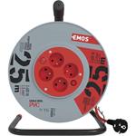 Emos P194253, predlžovací kábel na navíjacom bubne 230V, 4x zásuvka 25m, oranžový, 1,5mm2