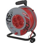 Emos P19430, predlžovací kábel na navíjacom bubne 230V, 4x zásuvka, 30m, oranžový, 1,5mm2