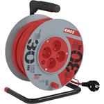 Emos P19430, predlžovací kábel na navíjacom bubne 230V, 4x zásuvka, 30m, oranžový, 1,5mm2