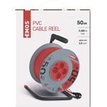 Emos P19450, predlžovací kábel na bubne 50 m, 4 zásuvky, červený, PVC, 230 V, 1,5 mm2