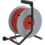 Emos P19450, predlžovací kábel na bubne 50 m, 4 zásuvky, červený, PVC, 230 V, 1,5 mm2