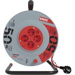 Emos P194504, predlžovací kábel na navíjacom bubne 230V, 4x zásuvka 50m, oranžový, 1,5 mm2