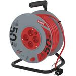 Emos P194504, predlžovací kábel na navíjacom bubne 230V, 4x zásuvka 50m, oranžový, 1,5 mm2