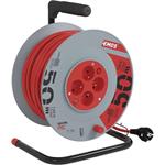 Emos P194504, predlžovací kábel na navíjacom bubne 230V, 4x zásuvka 50m, oranžový, 1,5 mm2