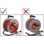 Emos P19450P, predlžovací kábel na bubne 50 m, 4 zásuvky, červený, PVC, 230 V, 1,5 mm2