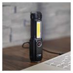 Emos P3214, nabíjateľná plastová LED/COB LED ručná baterka, 150 lm