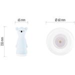 Emos P3216, nabíjacie svietidlo LED s nočným osvetlením, 25 lm, 1200 mAh