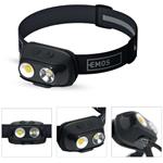 Emos P3542, COB LED nabíjacia čelovka, 500 lm, 130 m, Li-pol 1200 mAh