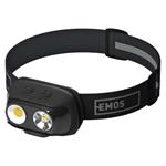 Emos P3542, COB LED nabíjacia čelovka, 500 lm, 130 m, Li-pol 1200 mAh