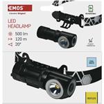 Emos P3544, LED nabíjacia čelovka, 500 lm, Li-Ion 800 mAh