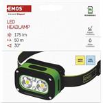 Emos P3545, LED nabíjateľná čelovka, 175 lm, Li-Pol 800 mAh