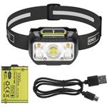 Emos P3546, LED nabíjacia čelovka, 550 lm, Li-Pol 1000 mAh / 3× AAA