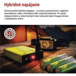 Emos P3546, LED nabíjacia čelovka, 550 lm, Li-Pol 1000 mAh / 3× AAA