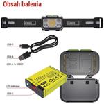 Emos P3546, LED nabíjacia čelovka, 550 lm, Li-Pol 1000 mAh / 3× AAA