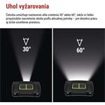 Emos P3546, LED nabíjacia čelovka, 550 lm, Li-Pol 1000 mAh / 3× AAA