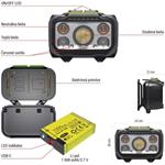 Emos P3546, LED nabíjacia čelovka, 550 lm, Li-Pol 1000 mAh / 3× AAA