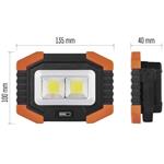 Emos P4112, COB LED pracovné svietidlo, 350 lm, 3× AA