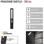 Emos P4538, SMD LED + LED nabíjateľné svietidlo, 700 lm, 1200 mAh