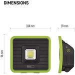 Emos P4539, LED nabíjací pracovný reflektor, 1000 lm