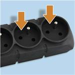 Emos P53899, prepäťová ochrana, 8 zásuviek 1,5 m, čierna