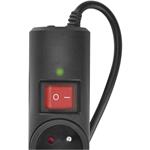 Emos P54014, prepäťová ochrana, 3 zásuvky, 1,5 m, čierna