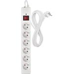 Emos P54016, prepäťová ochrana, 6 zásuviek, 3 m, biela