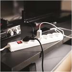 Emos P54016, prepäťová ochrana, 6 zásuviek, 3 m, biela