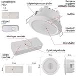 Emos P57103, domový drôtový/bezdrôtový zvonček, vstavaný