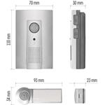 Emos P5712, zvonček bezdrôtový, 3x AA