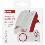 Emos P5750.2R, domový bezdrôtový zvonček bez batérie do zásuvky