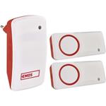 Emos P5750.2T, domový bezdrôtový zvonček bez batérie do zásuvky, s 2 tlačidlami