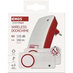 Emos P5750.2T, domový bezdrôtový zvonček bez batérie do zásuvky, s 2 tlačidlami