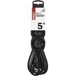 Emos PC0315, predlžovací kábel 5m, 3 zásuvky, PVC, čierny