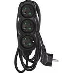 Emos PC0315, predlžovací kábel 5m, 3 zásuvky, PVC, čierny