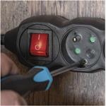 Emos PC1512, predlžovací kábel 2m, 5 zásuviek, s vypínačom, PVC, čierny