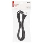 Emos S03030N, flexošnúra 3 m, guma/neoprén, čierna, 2 × 1 mm2