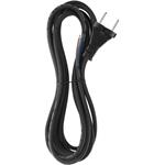 Emos S03050, flexo šnúra 5m, gumová, čierna, 2 x 1mm2