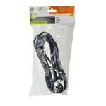 Emos S03050, flexo šnúra 5m, gumová, čierna, 2 x 1mm2